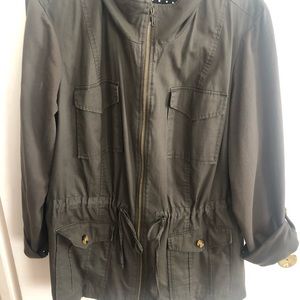 Ladies Utility Jacket 2x Army Green